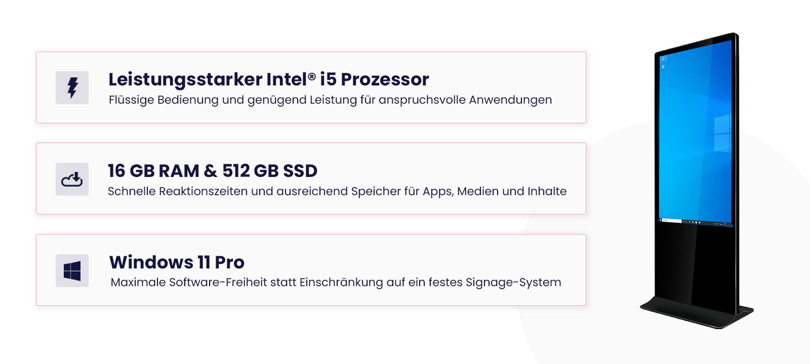 Übersicht der Software-Oberfläche