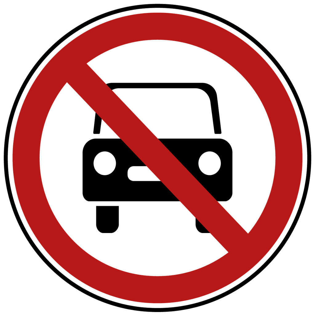 Autos verboten Schild | Mydisplays GmbH